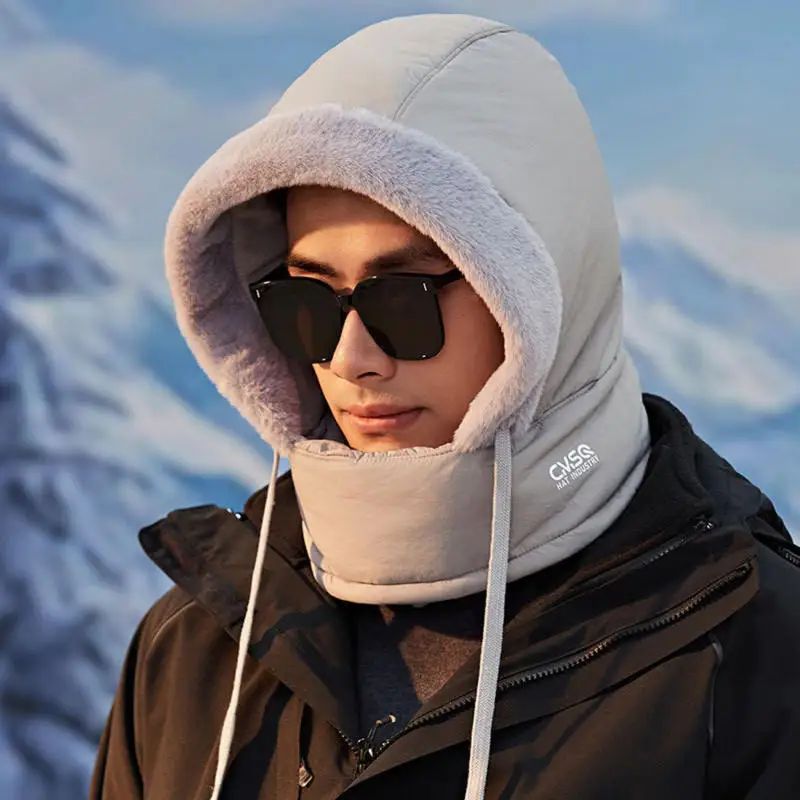 Ultra-Warm Winter Hood with Integrated Face Cover