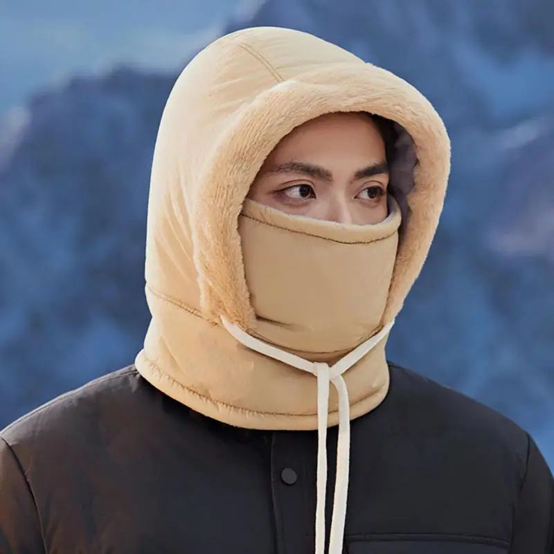 Ultra-Warm Winter Hood with Integrated Face Cover