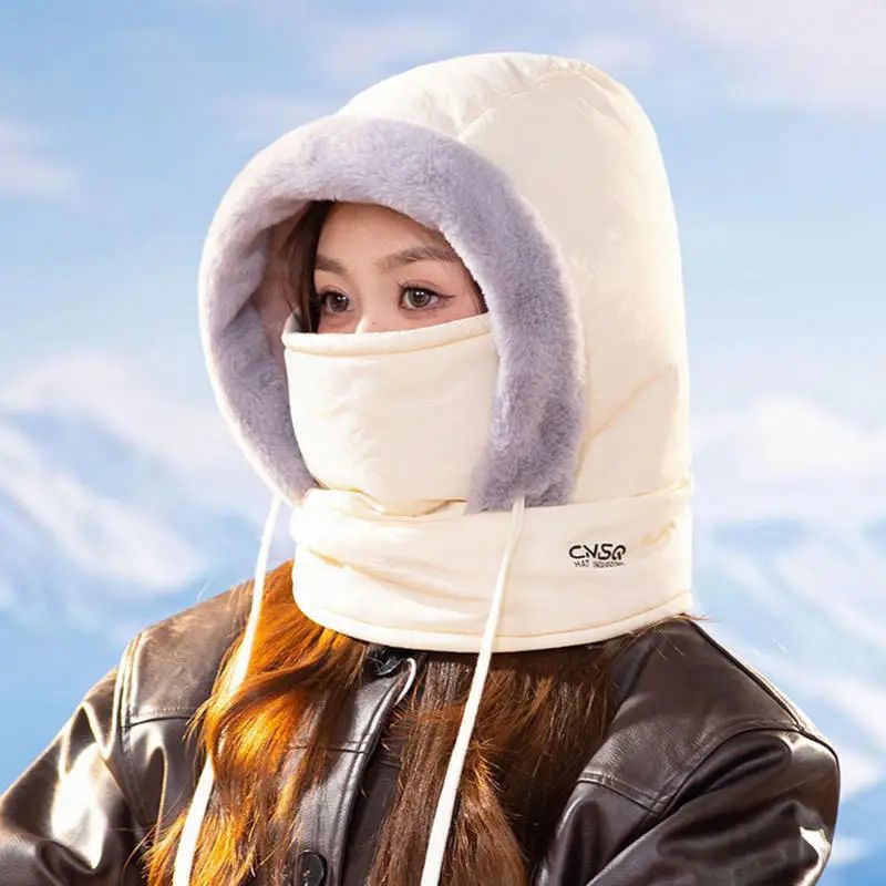 Ultra-Warm Winter Hood with Integrated Face Cover