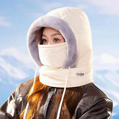 Ultra-Warm Winter Hood with Integrated Face Cover