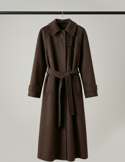 Elegant Winter Maxi Coat – Chic, Warm & Retro Feminine