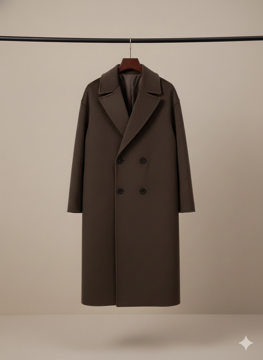 Timeless Oversized Double-Breasted Women’s Coat